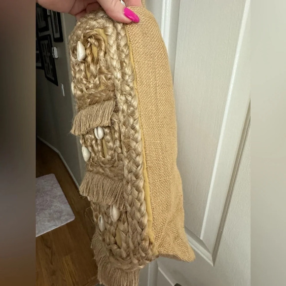 NWT Salt + Umber “Isla” Jute Seashell Beach Tote Bag Recycled $80 Retail - Picture 11 of 13